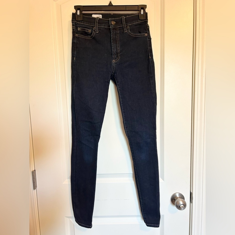 GAP high rise skinny Dark Blue Denim Jeans